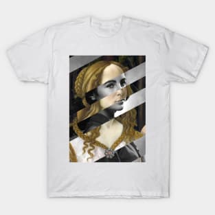 Venus (from Venus and Mars) by Botticelli and Liz T-Shirt